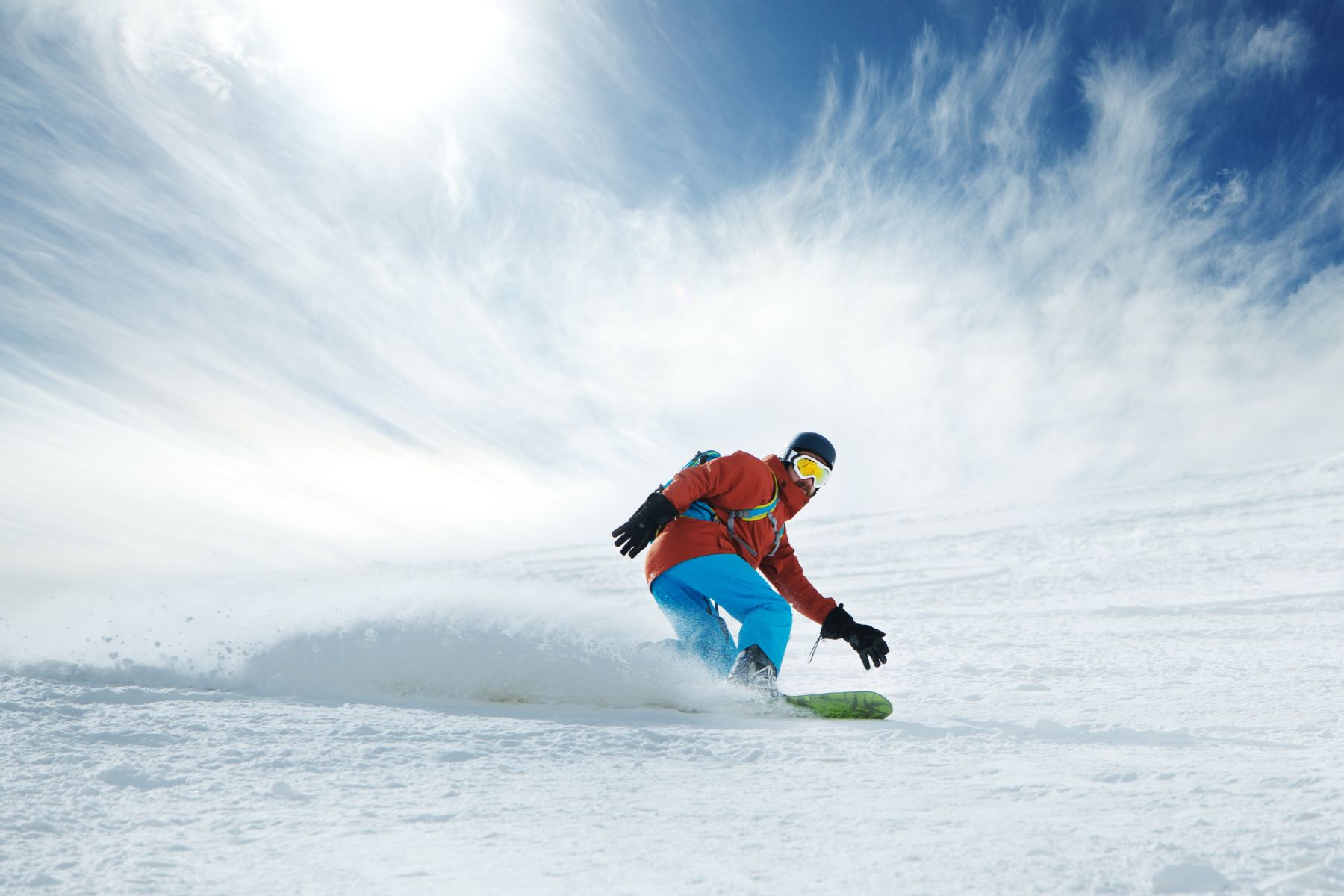Brighton Ski Resort Snowboarder