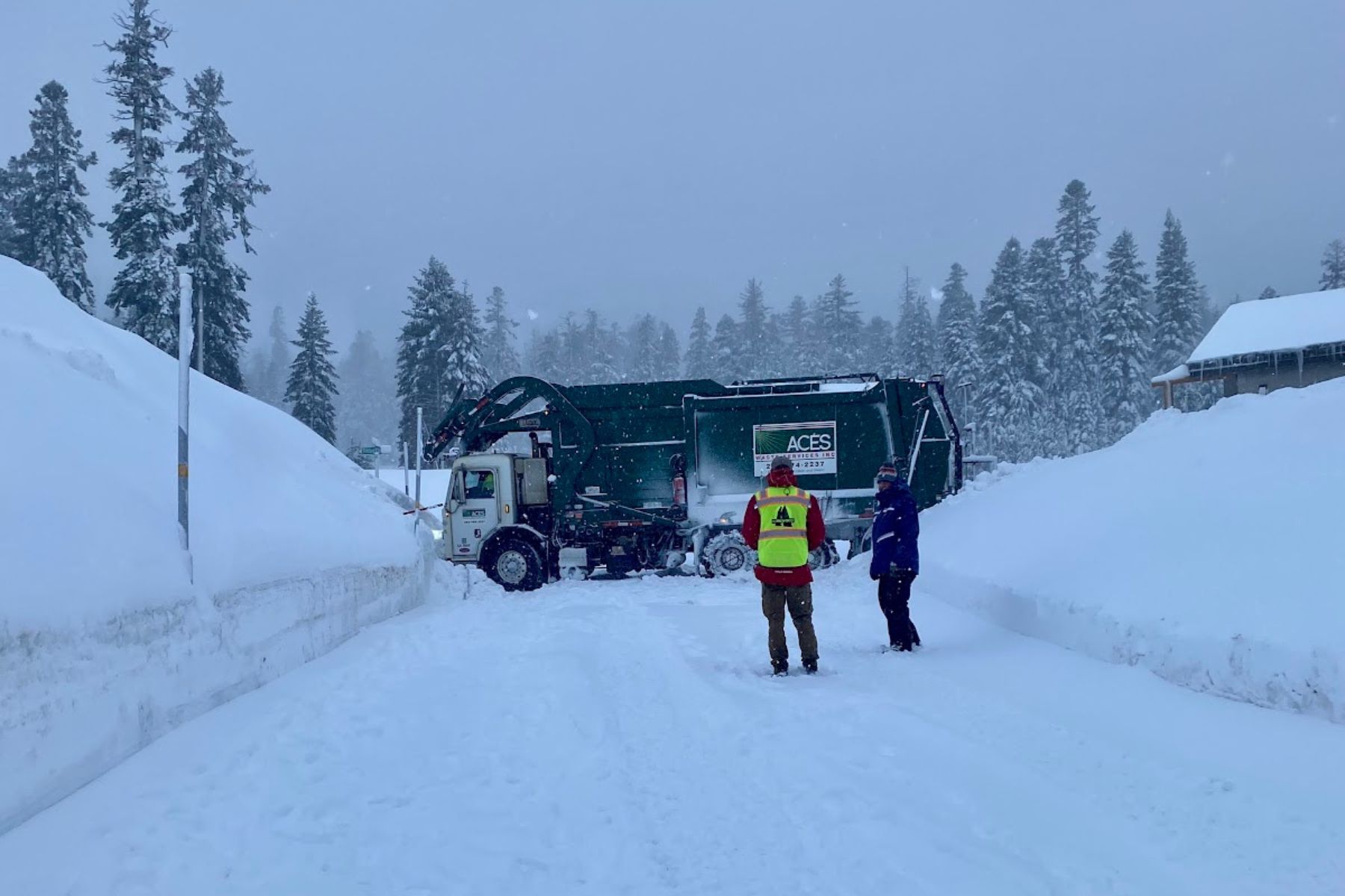 Kirkwood Ski Resort Truck On Snow