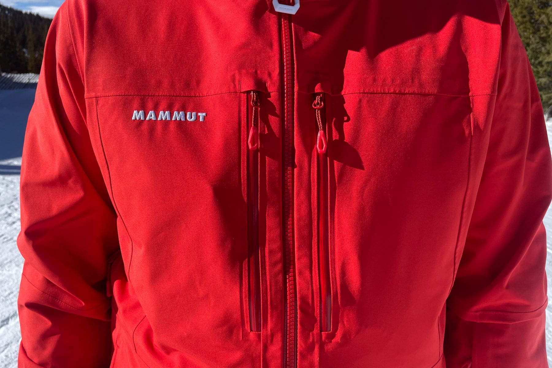 Mammut Stoney Hs Hooded Ski Jacket Front Pocket