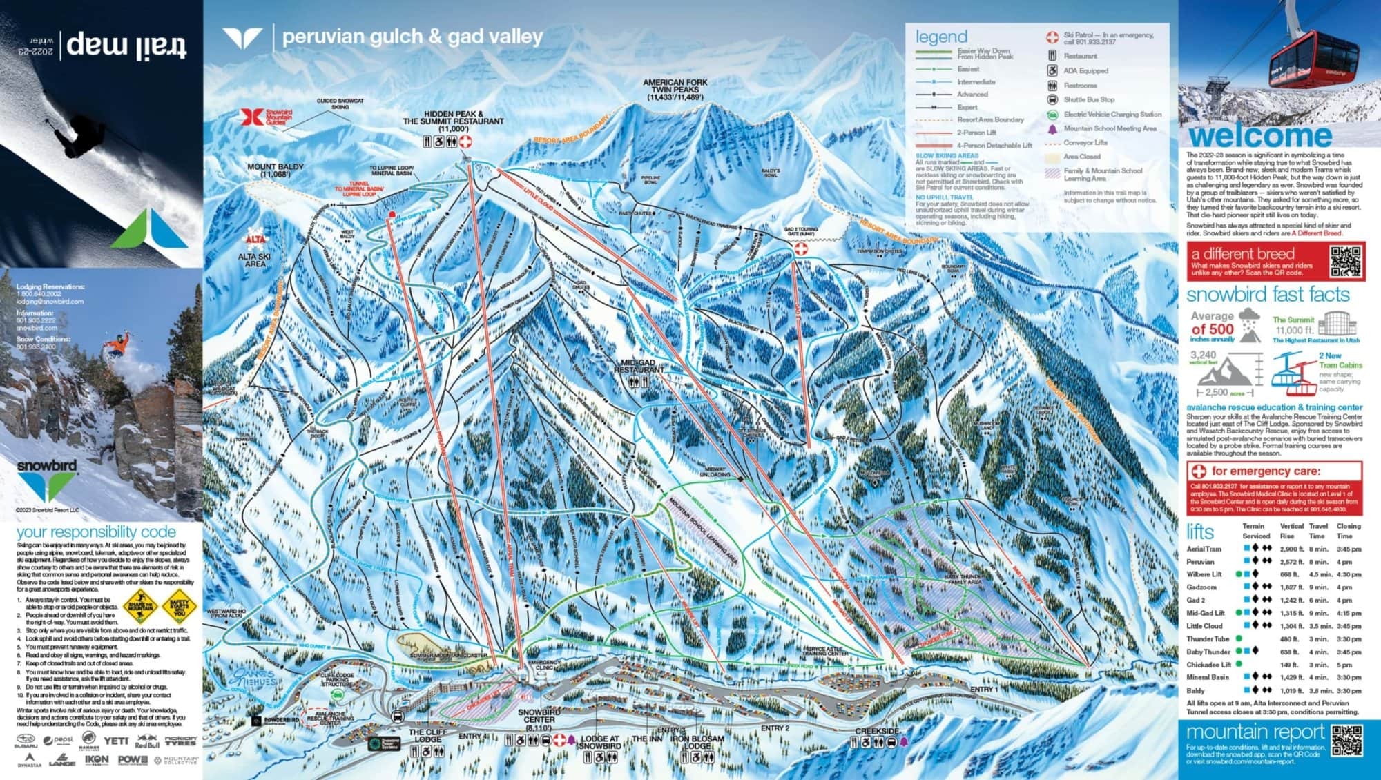 Snowbird Ski Resort Map